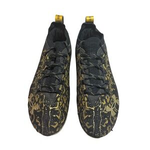 Under Armour Spotlight Football Cleats Black Gold Leopard Print Men Size 12